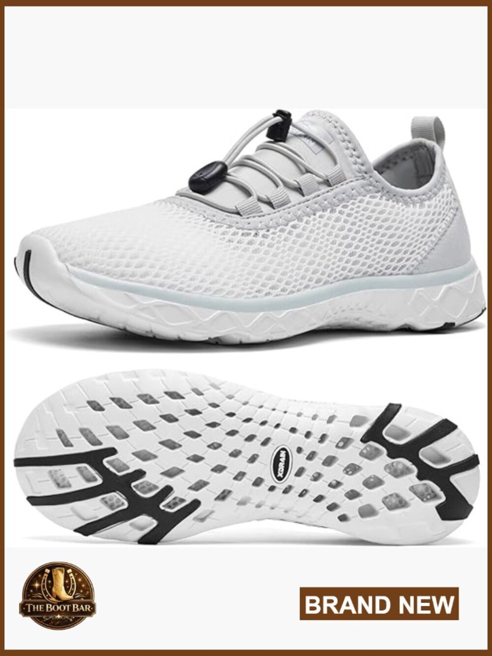 Lightweight Quick-Dry Mesh Water Shoes for Women, Drain Sneakers